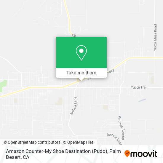 Amazon Counter-My Shoe Destination (Pudo) map
