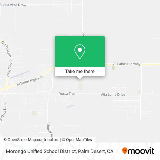Mapa de Morongo Unified School District