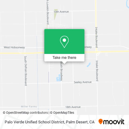 Mapa de Palo Verde Unified School District