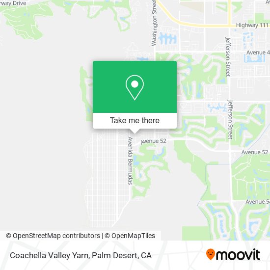 Coachella Valley Yarn map