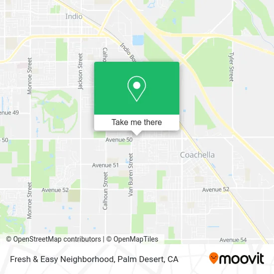 Fresh & Easy Neighborhood map