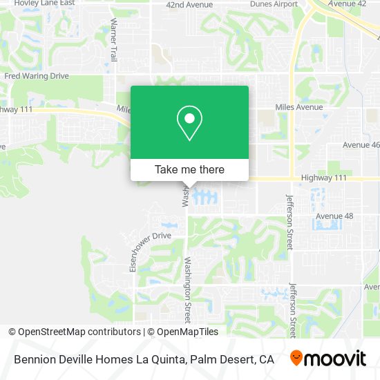 Bennion Deville Homes La Quinta map