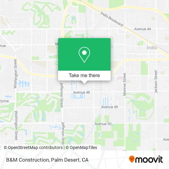 B&M Construction map