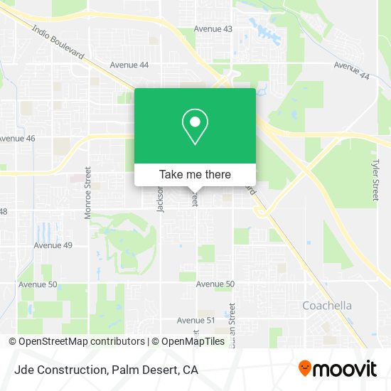 Jde Construction map