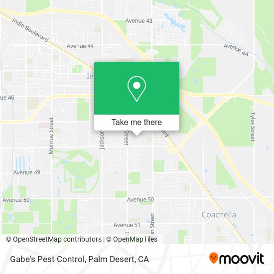 Gabe's Pest Control map