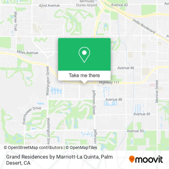 Grand Residences by Marriott-La Quinta map