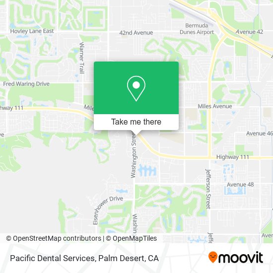 Mapa de Pacific Dental Services