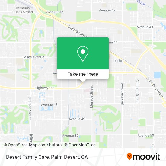 Desert Family Care map
