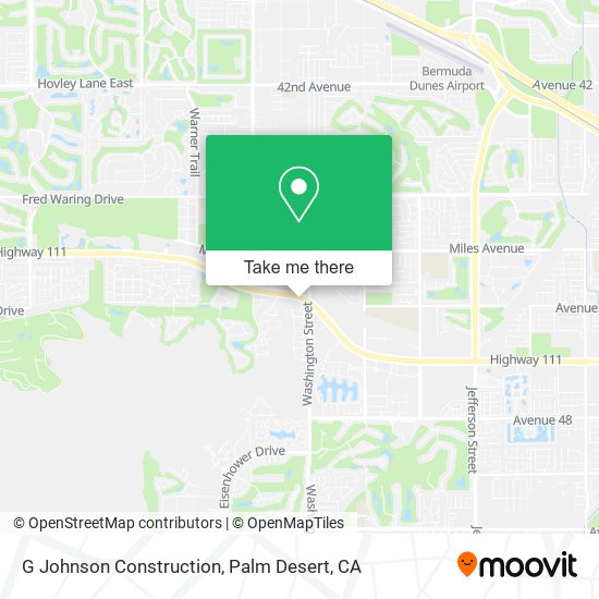 G Johnson Construction map