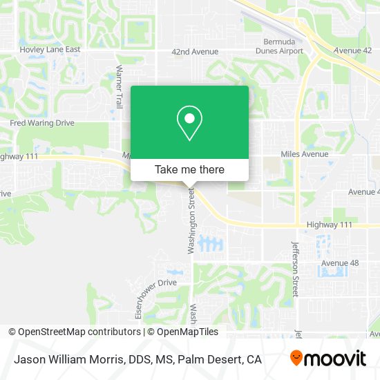 Jason William Morris, DDS, MS map