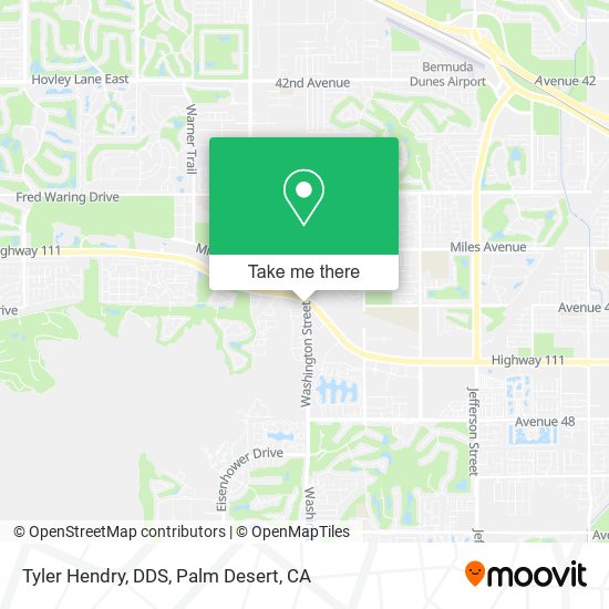 Tyler Hendry, DDS map