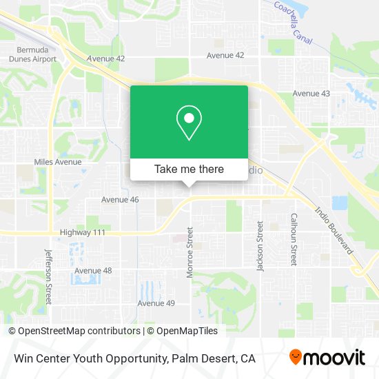 Win Center Youth Opportunity map