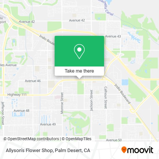 Mapa de Allyson's Flower Shop