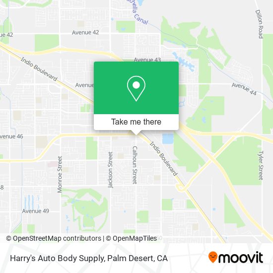 Harry's Auto Body Supply map