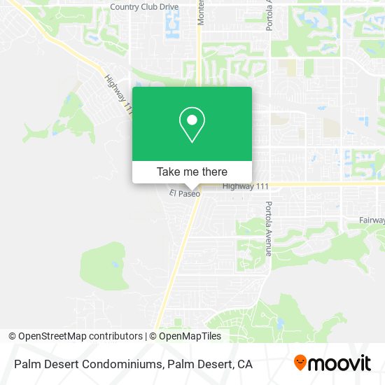 Mapa de Palm Desert Condominiums