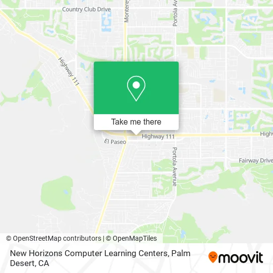 New Horizons Computer Learning Centers map