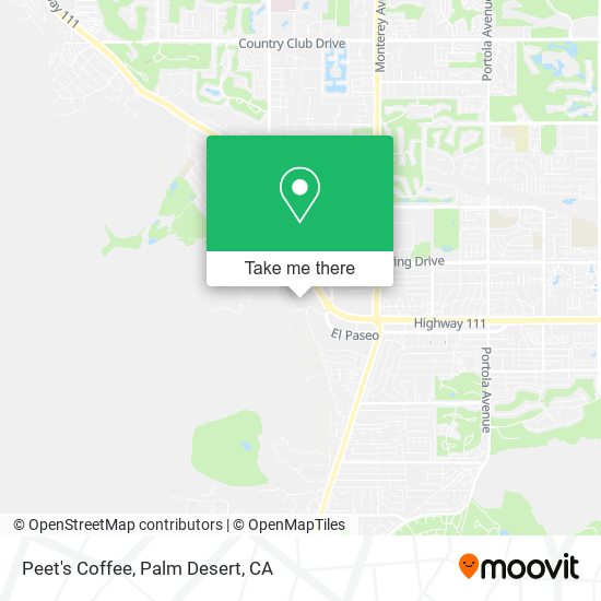 Peet's Coffee map