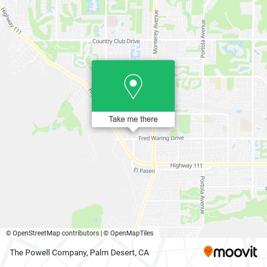 The Powell Company map
