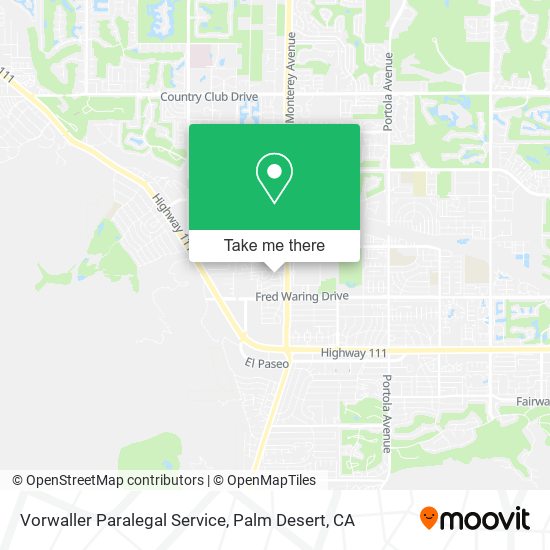 Mapa de Vorwaller Paralegal Service