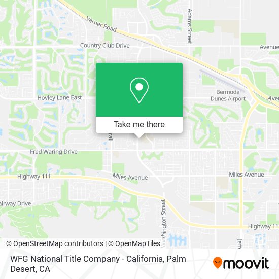 Mapa de WFG National Title Company - California