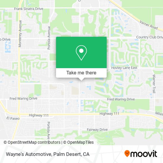 Mapa de Wayne's Automotive