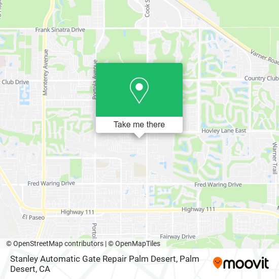 Mapa de Stanley Automatic Gate Repair Palm Desert