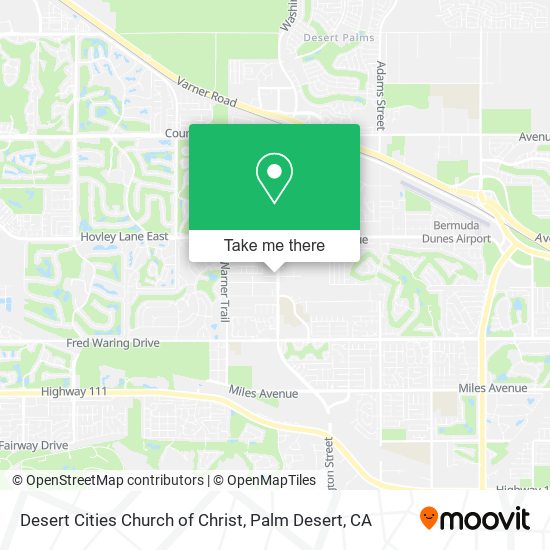 Desert Cities Church of Christ map