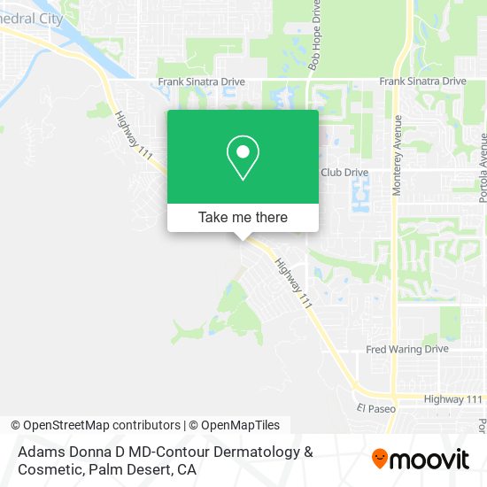 Adams Donna D MD-Contour Dermatology & Cosmetic map