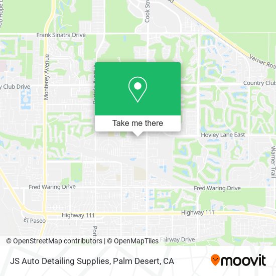 Mapa de JS Auto Detailing Supplies