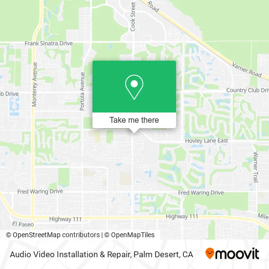 Audio Video Installation & Repair map