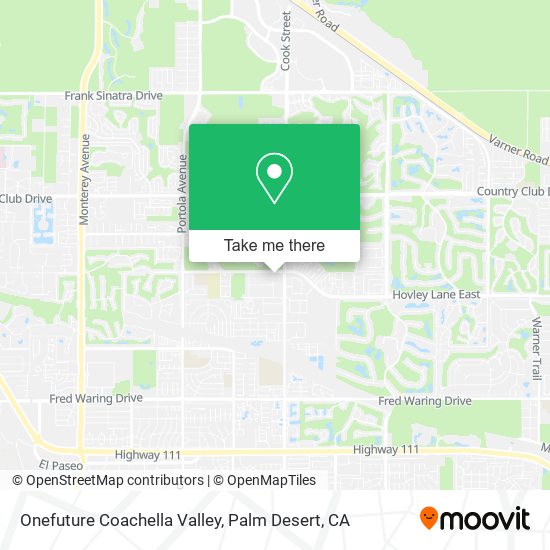 Mapa de Onefuture Coachella Valley