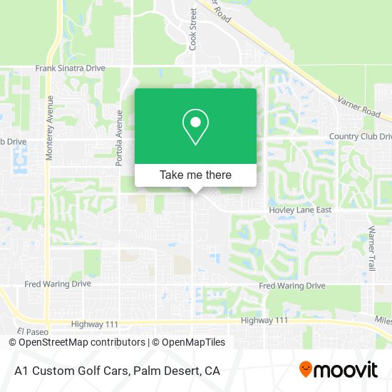 A1 Custom Golf Cars map