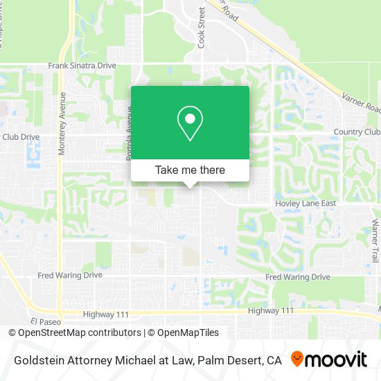 Mapa de Goldstein Attorney Michael at Law