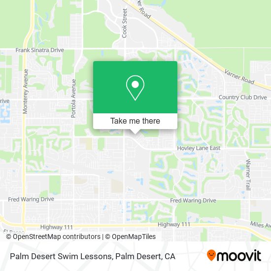 Palm Desert Swim Lessons map
