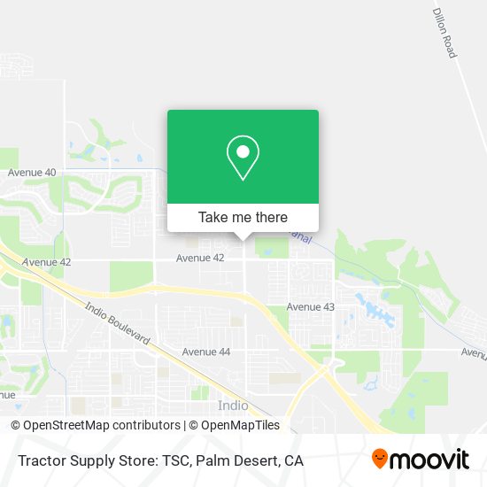 Mapa de Tractor Supply Store: TSC