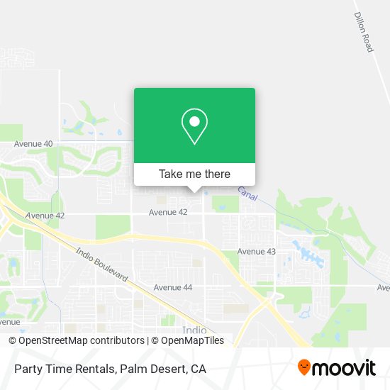 Party Time Rentals map