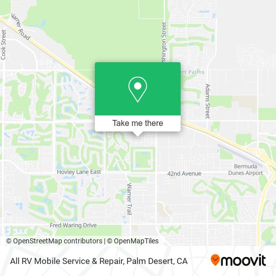 All RV Mobile Service & Repair map