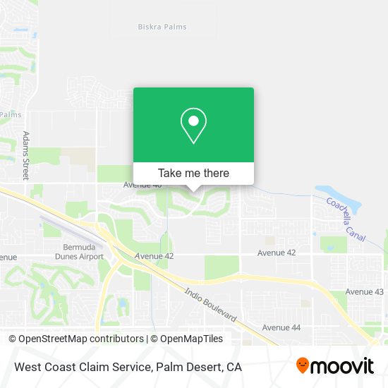 Mapa de West Coast Claim Service
