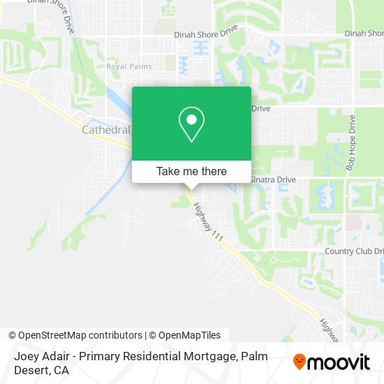 Joey Adair - Primary Residential Mortgage map