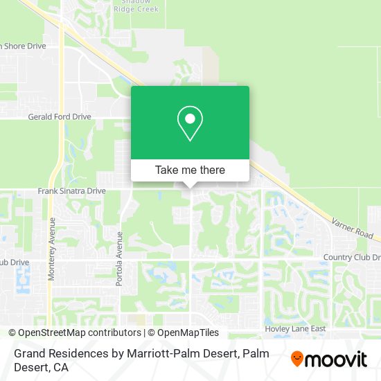 Mapa de Grand Residences by Marriott-Palm Desert