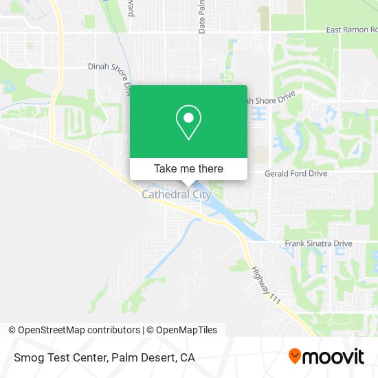 Smog Test Center map