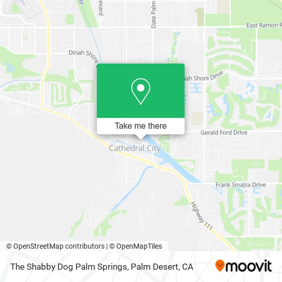 The Shabby Dog Palm Springs map