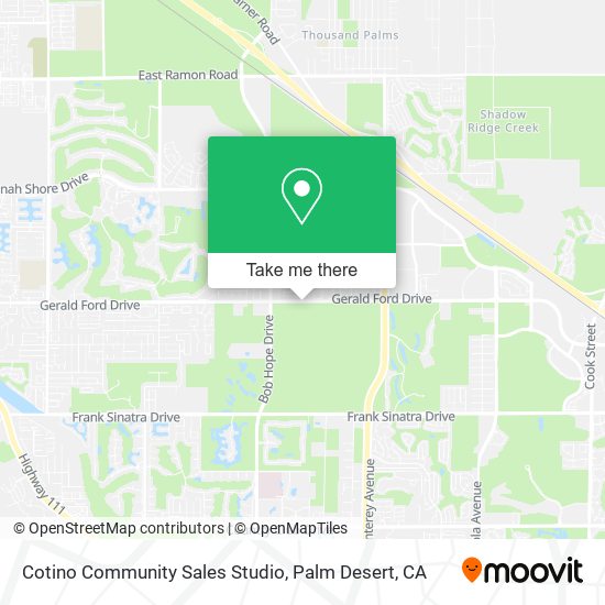 Cotino Community Sales Studio map