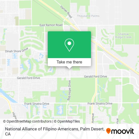 Mapa de National Alliance of Filipino-Americans