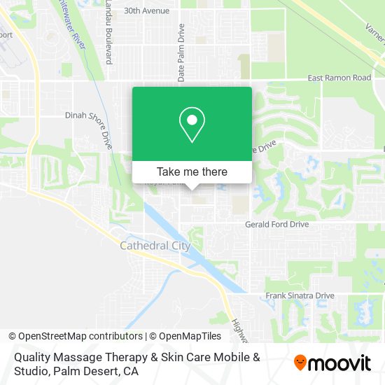 Quality Massage Therapy & Skin Care Mobile & Studio map