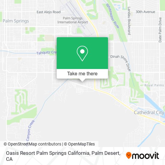 Oasis Resort Palm Springs California map