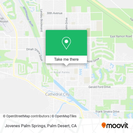 Jovenes Palm Springs map