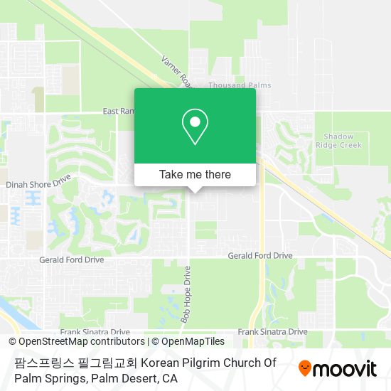 팜스프링스 필그림교회 Korean Pilgrim Church Of Palm Springs map