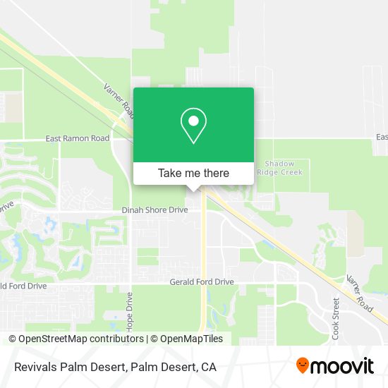 Revivals Palm Desert map