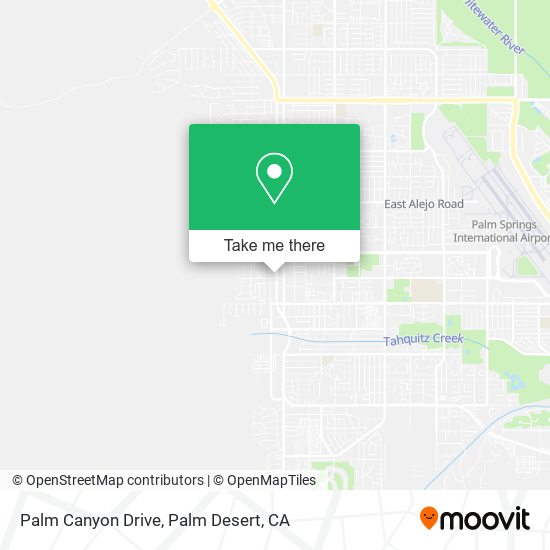 Palm Canyon Drive map